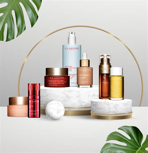 clarins skin care.